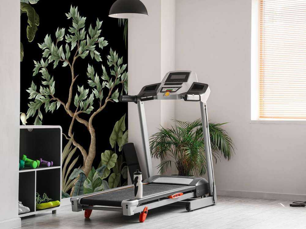 Trees with dark background