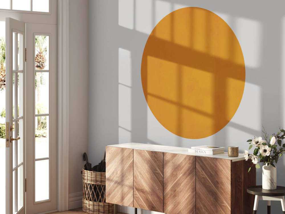 Orange brown concrete