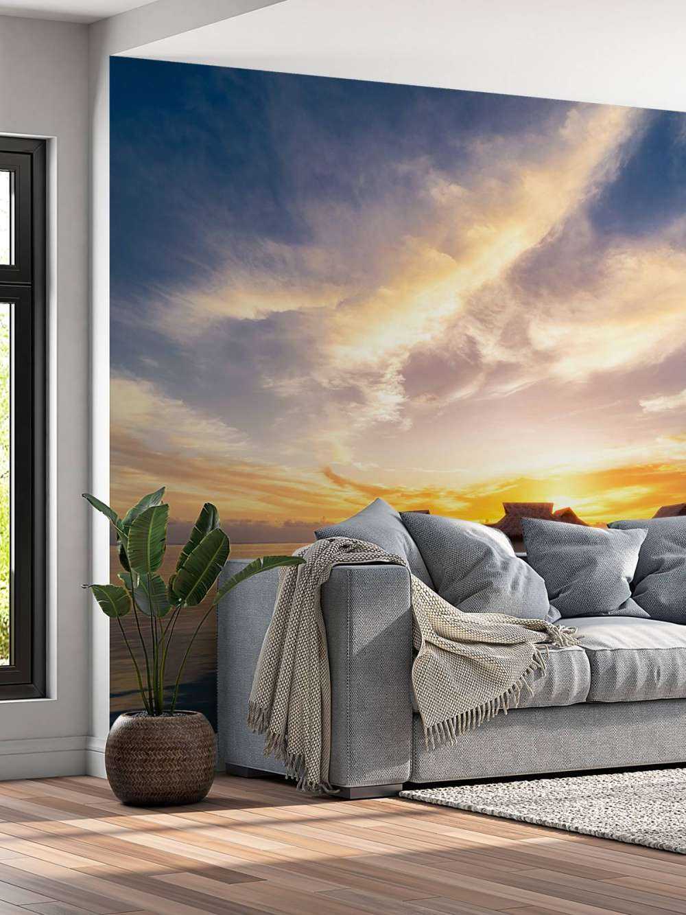 Zonsopkomst bij meer