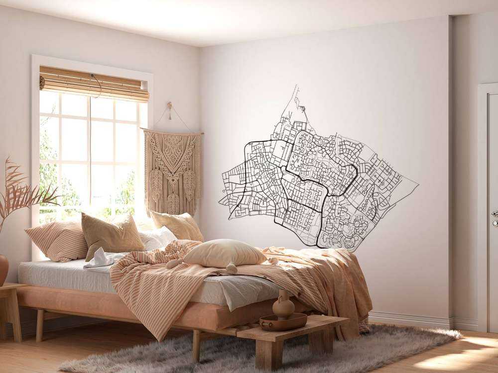 Plattegrond van Huizen, wit 