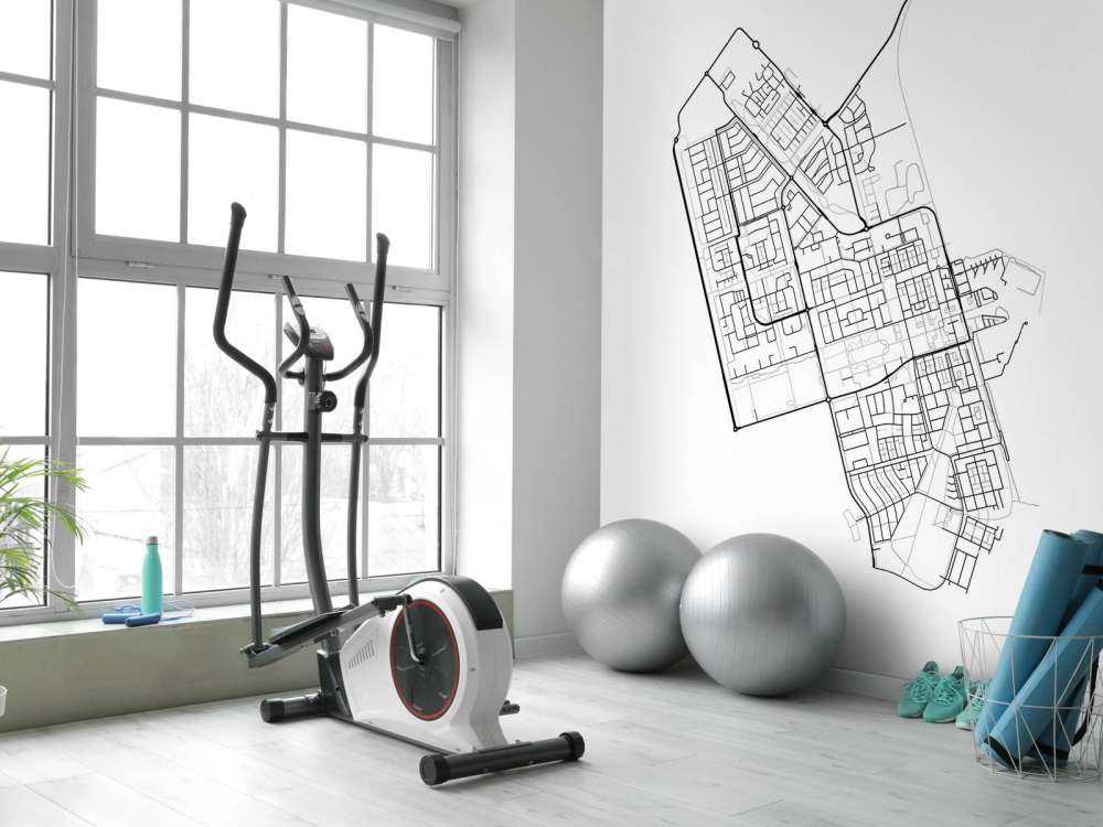 Plattegrond van Zeewolde, wit 