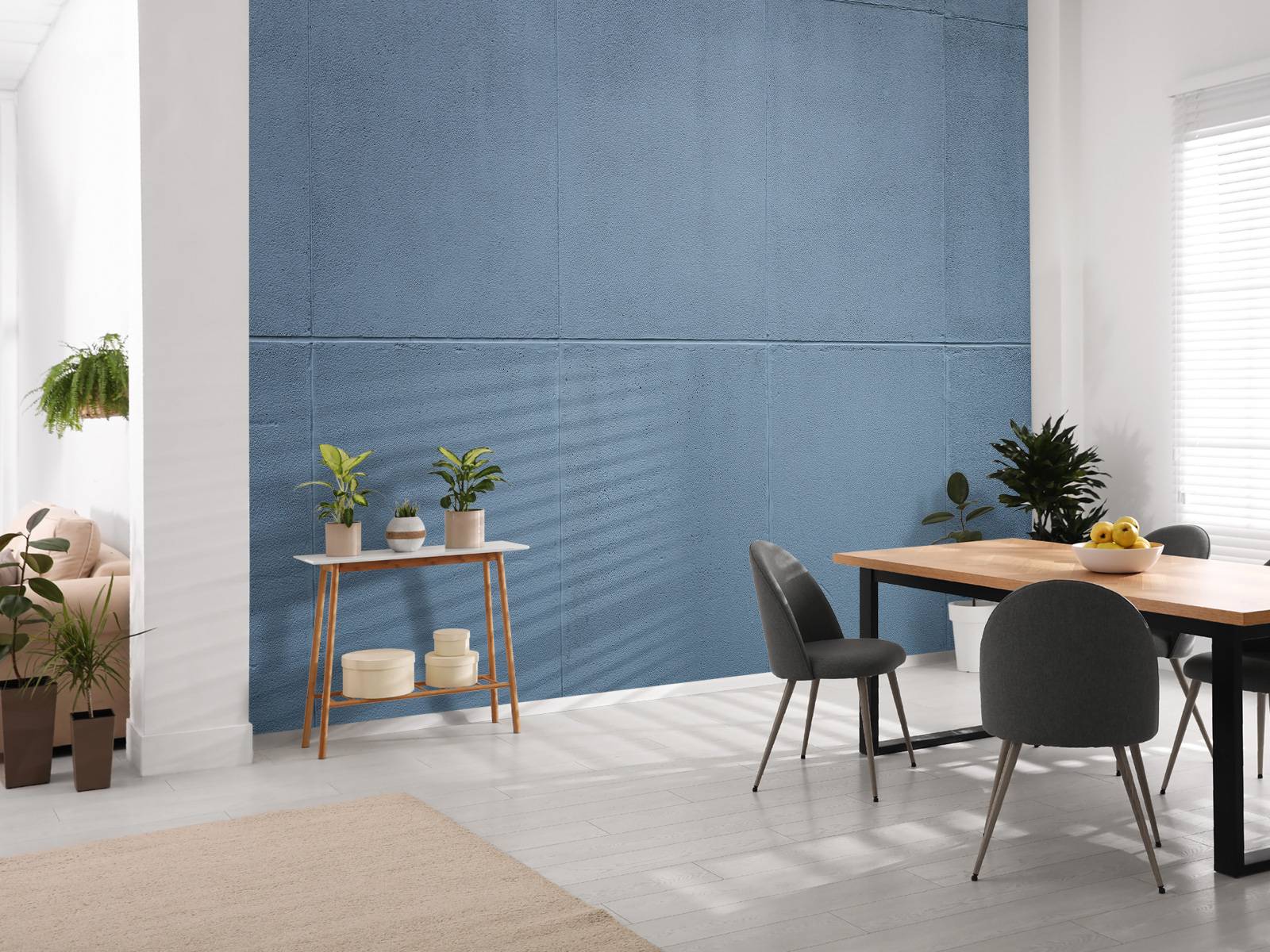 Painted concrete slabs