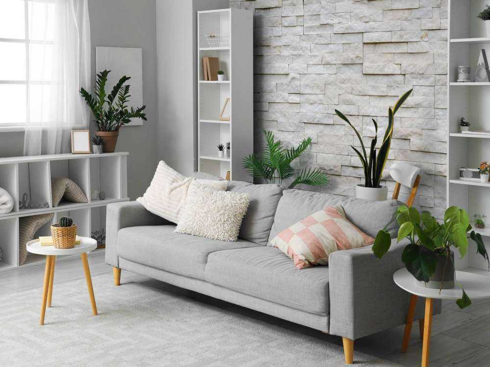 Modern stone wall