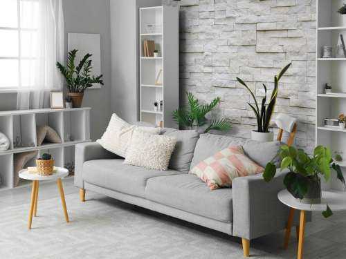 Modern stone wall