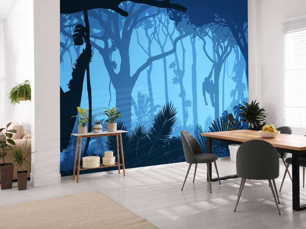 Monkeys in the jungle