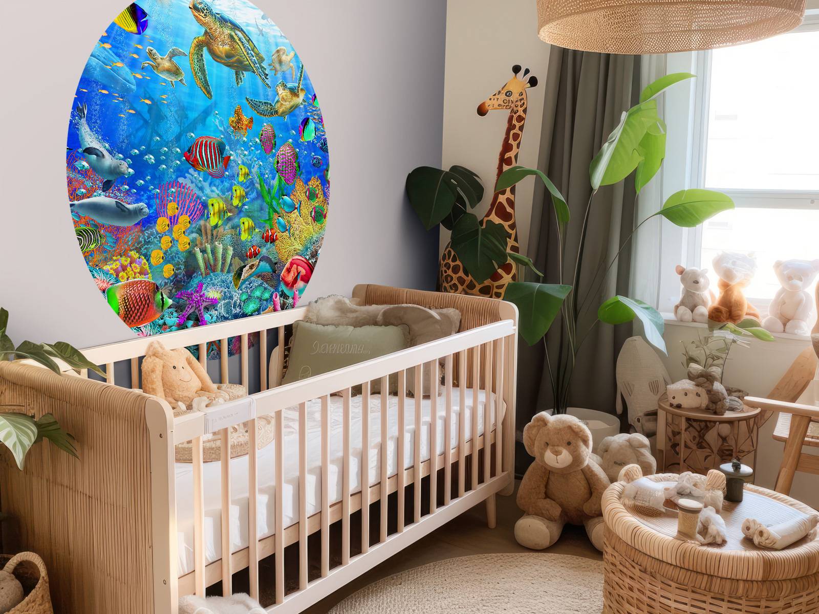 Wall Mural Tropical Fantasy Turtles Wallpaper