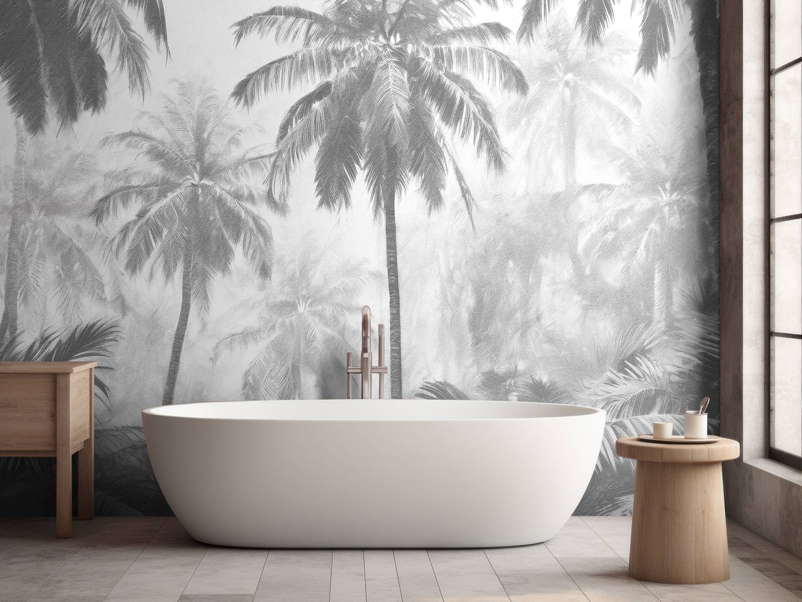 Misty Palm Forest