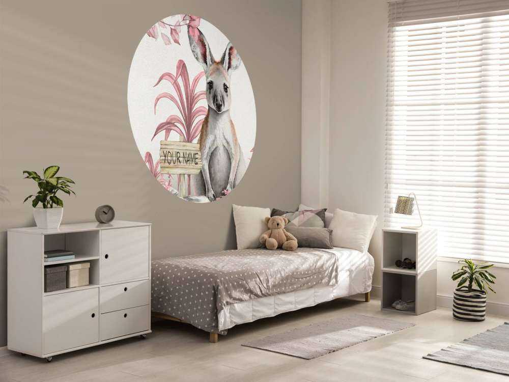 Baby jungle kangaroo pink