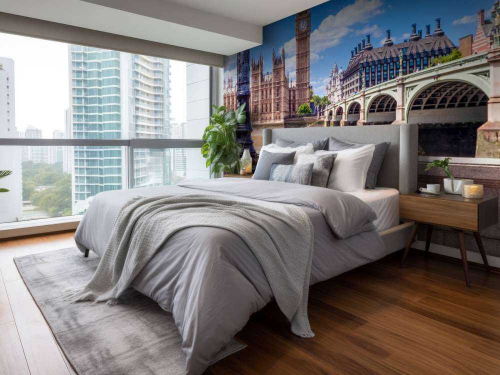 Pink roses in London