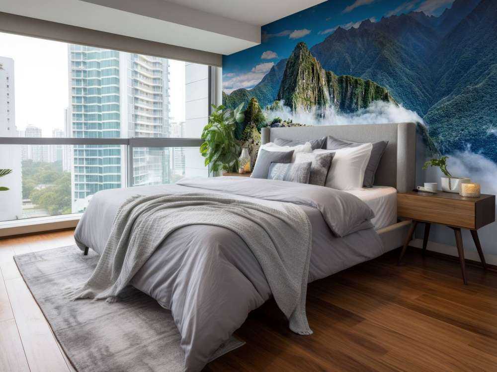 Machu Picchu in the fog