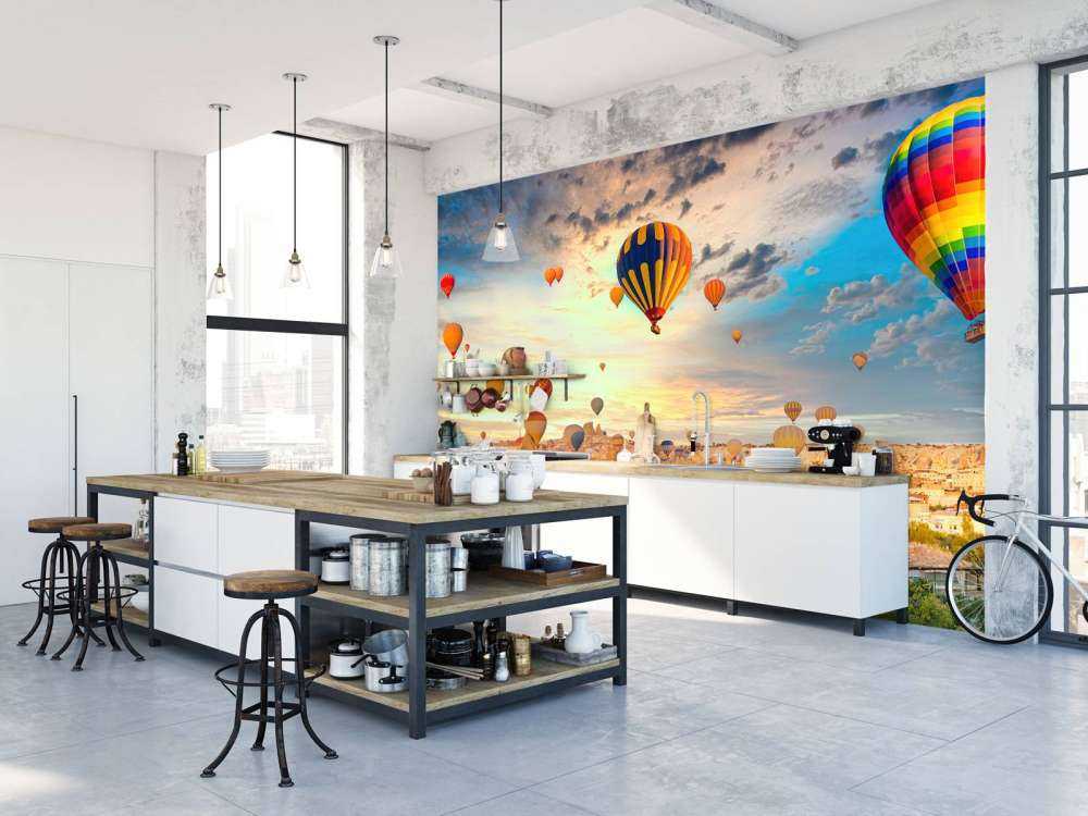 Beautiful hot air balloons