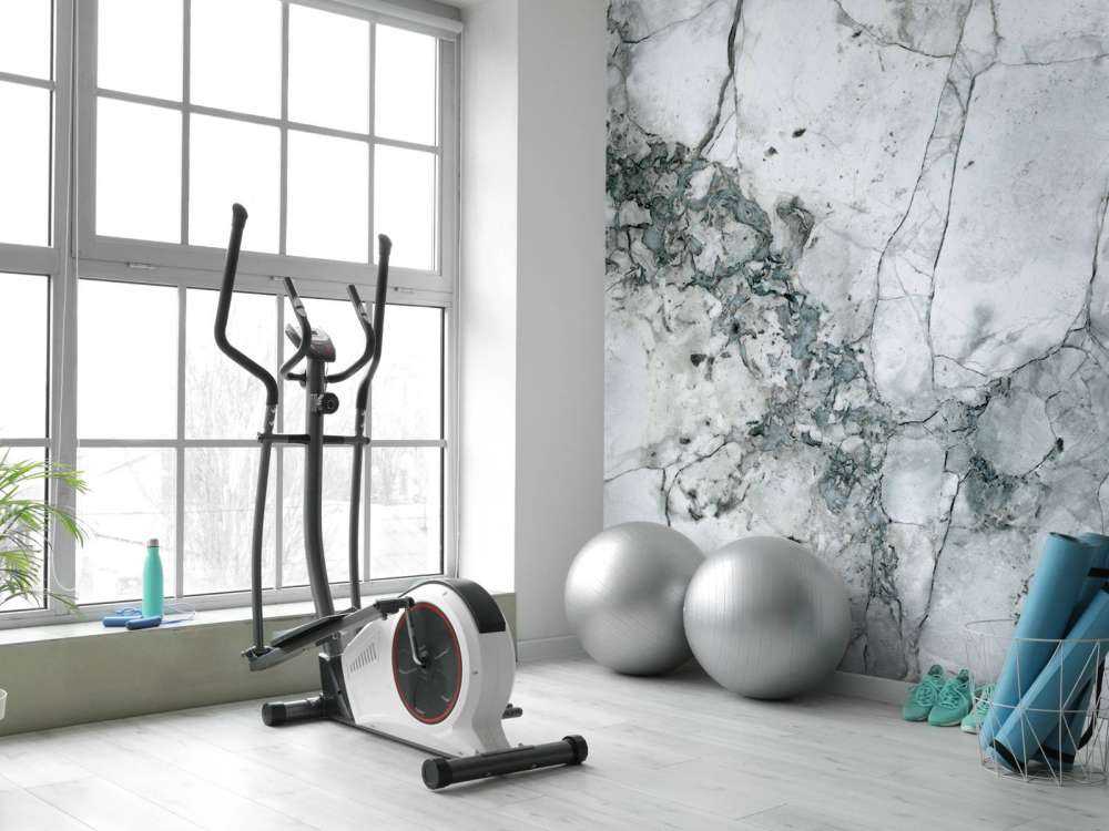 Light marble with fine structure