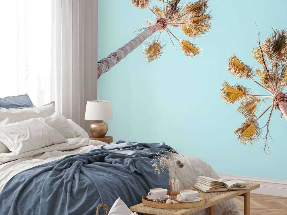 Palm trees with blue sky