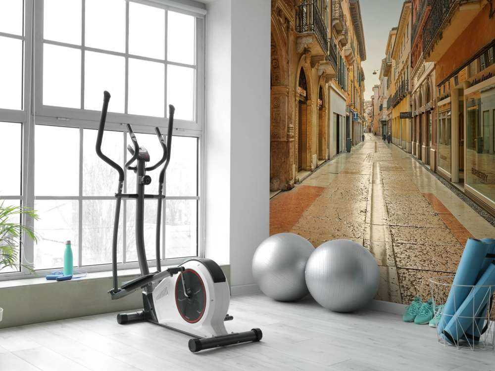 Shopping street in Italy