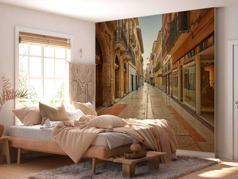 Shopping street in Italy