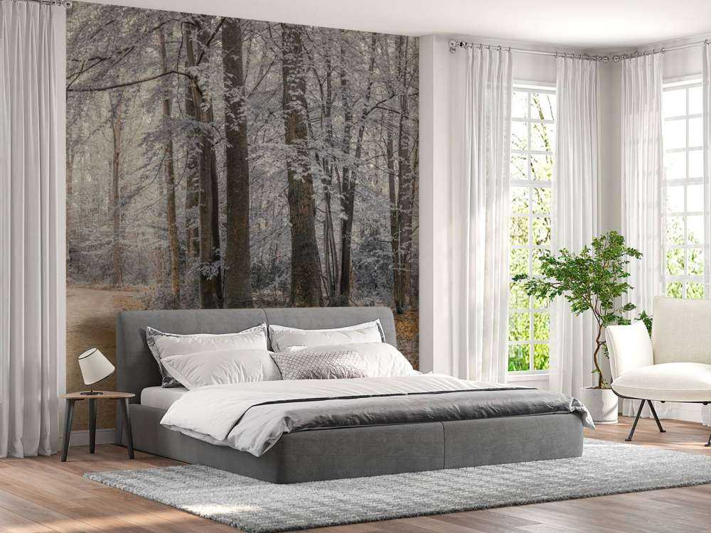 Trees with white leaves