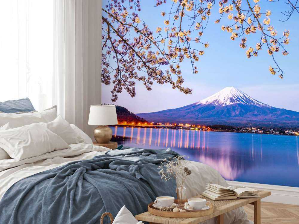 Mount Fuji by the water