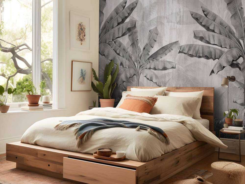 Tropical cloud palms