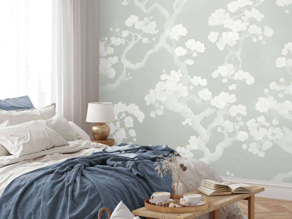 Wonderful blooming forest - green