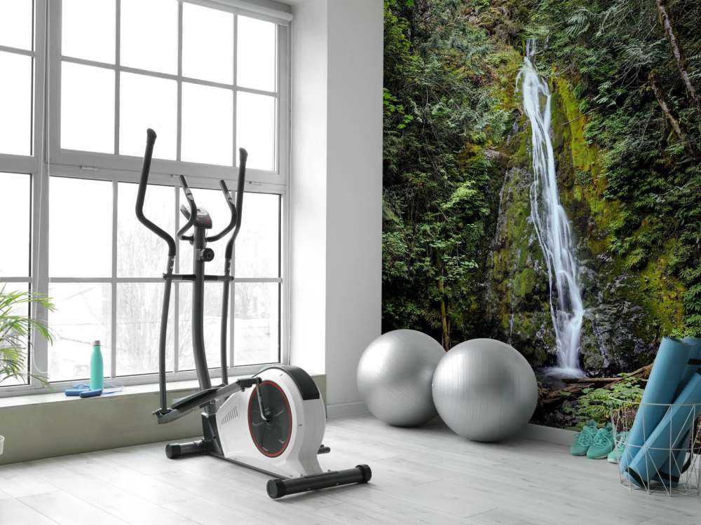 Waterfall in colourful surroundings