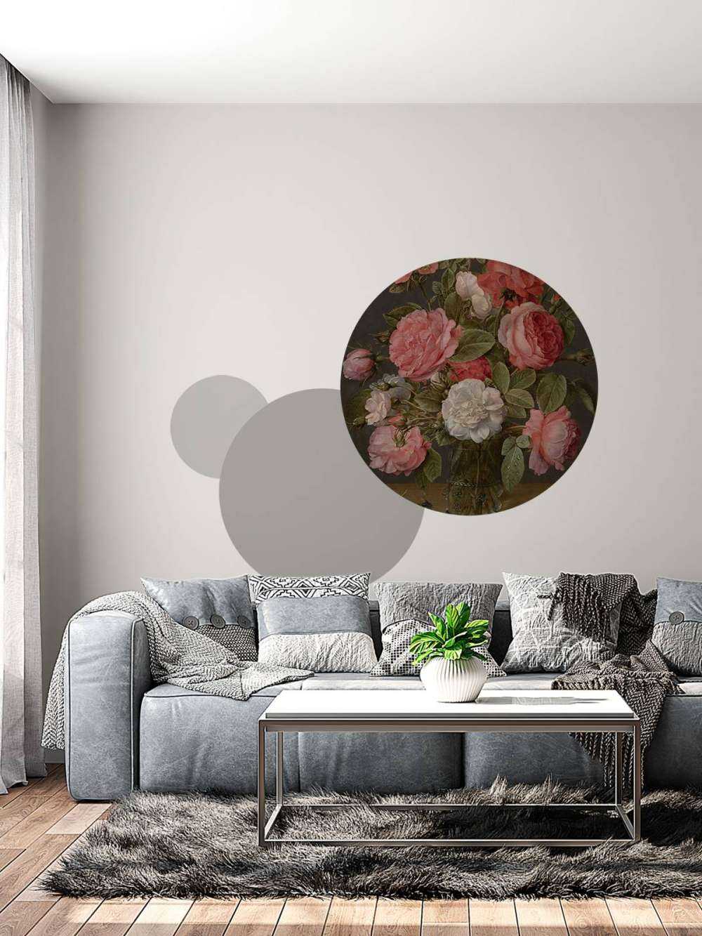 Roses in a glass vase