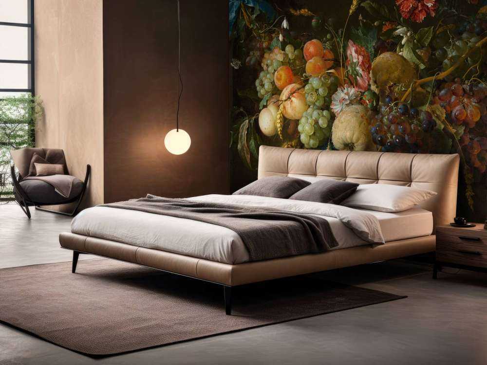 Garland of fruits with a few flowers