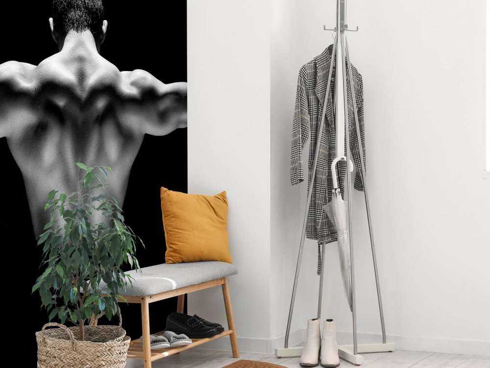 Man with outstretched arms