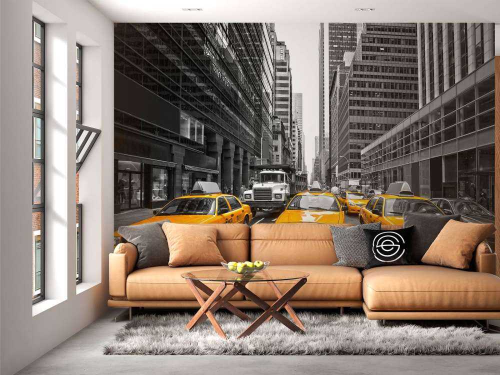 Yellow taxis in New York