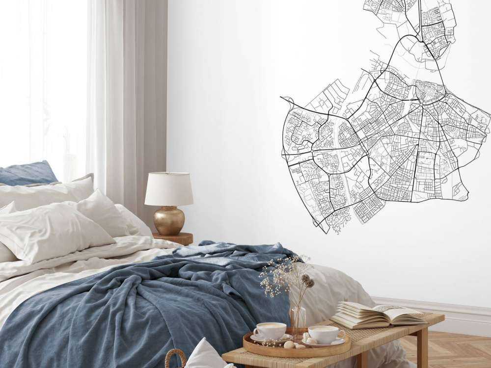 Map of Nijmegen, white