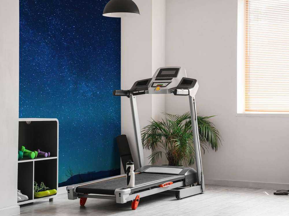 Starry sky with northern lights