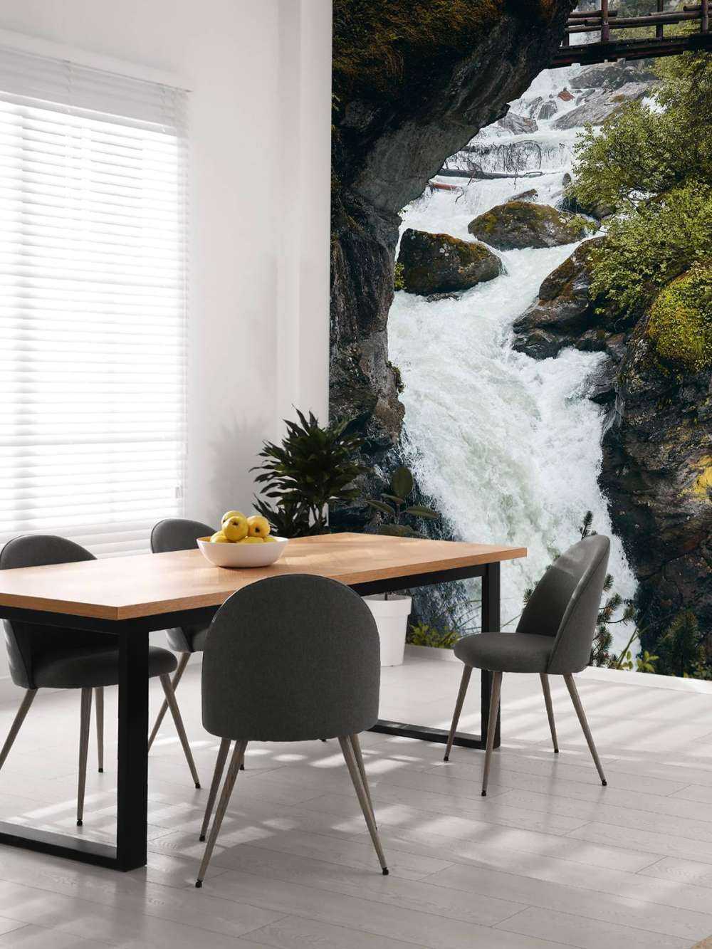 Bridge at a waterfall