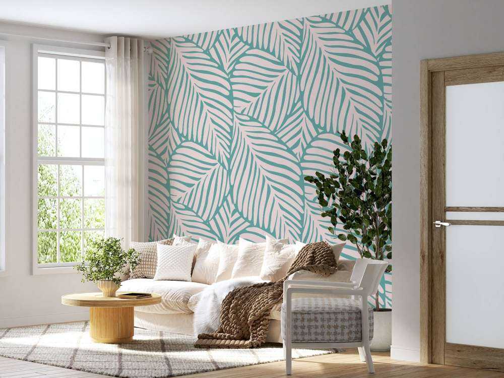 Tropical coloured leaves