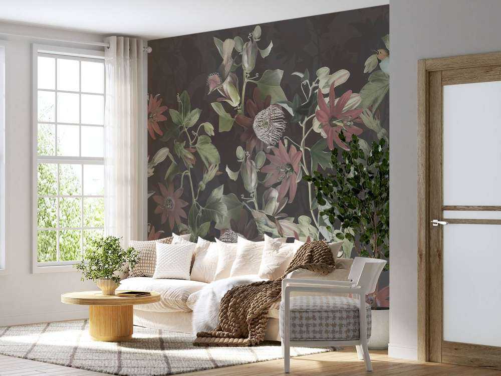 Seven Birds in Enchanted Foliage - Midnight Bloom