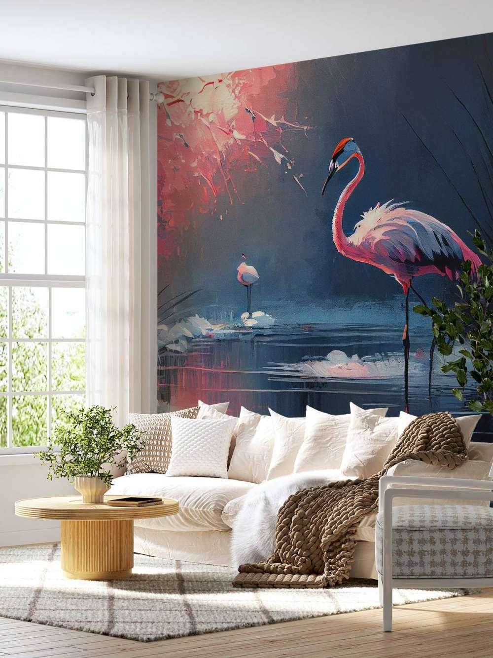 Flamingo Reflection Symphony