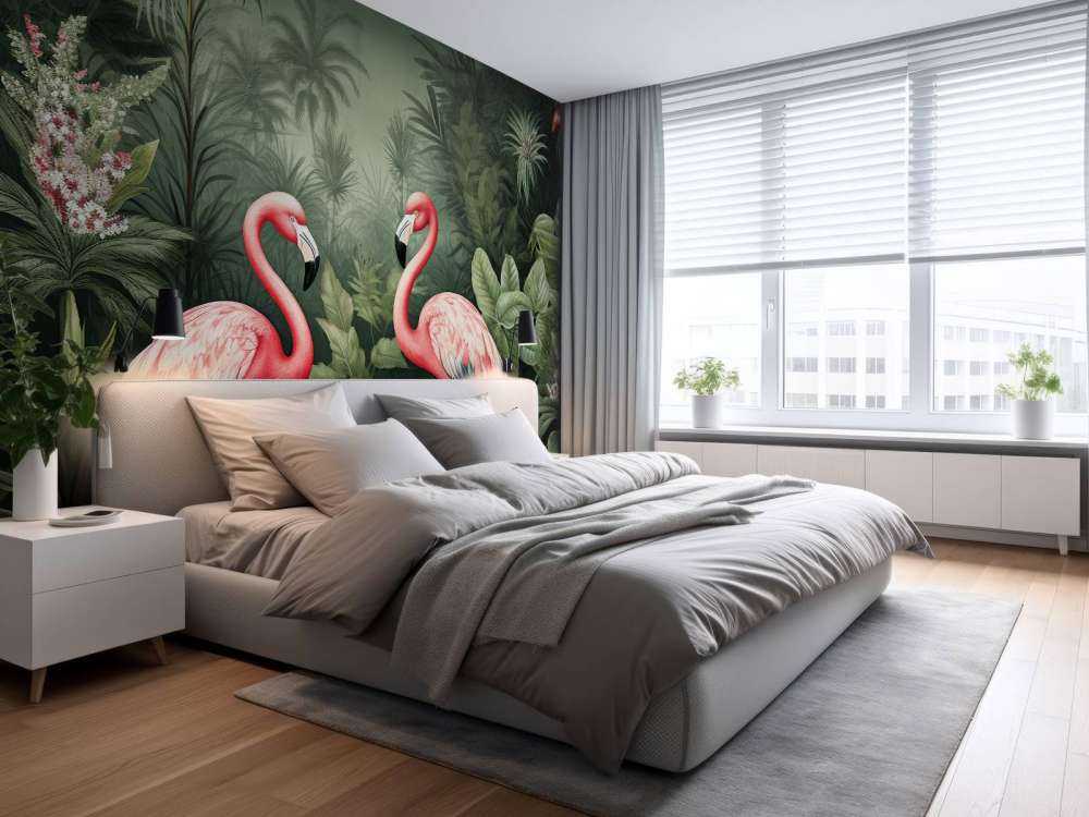 Flamingo Floral Oasis