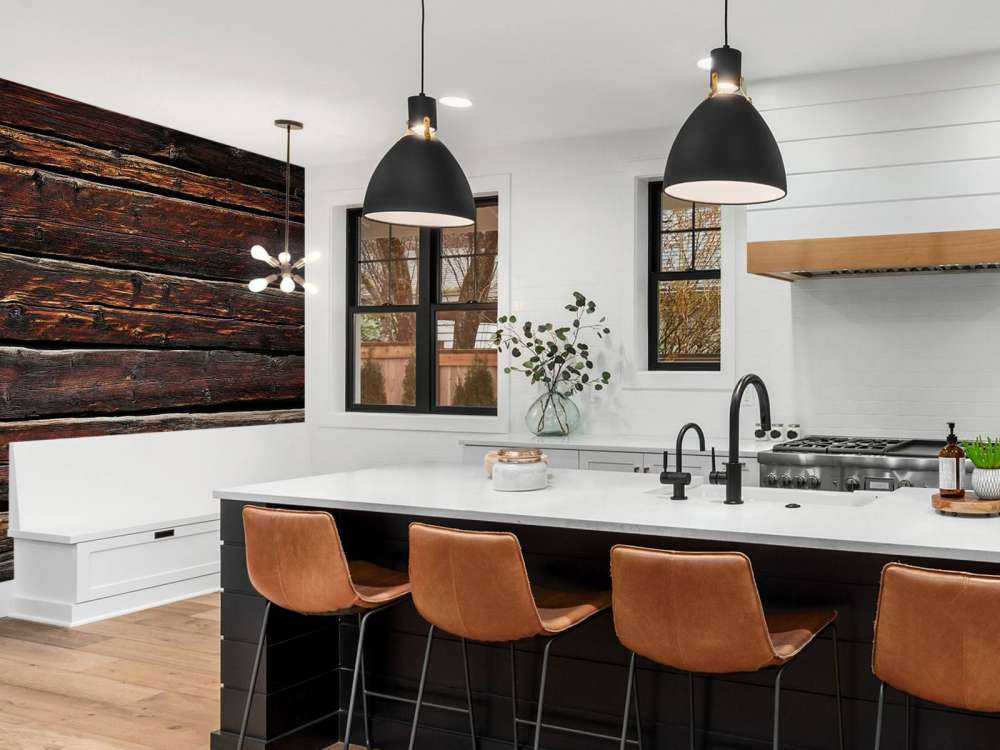 Weathered dark boards