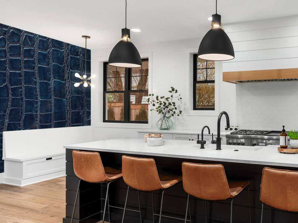 Shiny crocodile skin