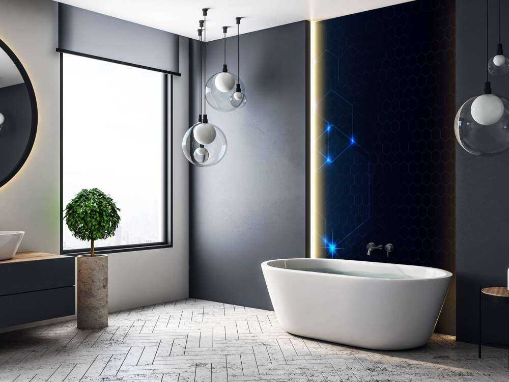 Abstract glowing hexagons