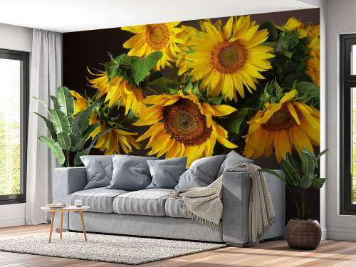 Sunflowers and berries