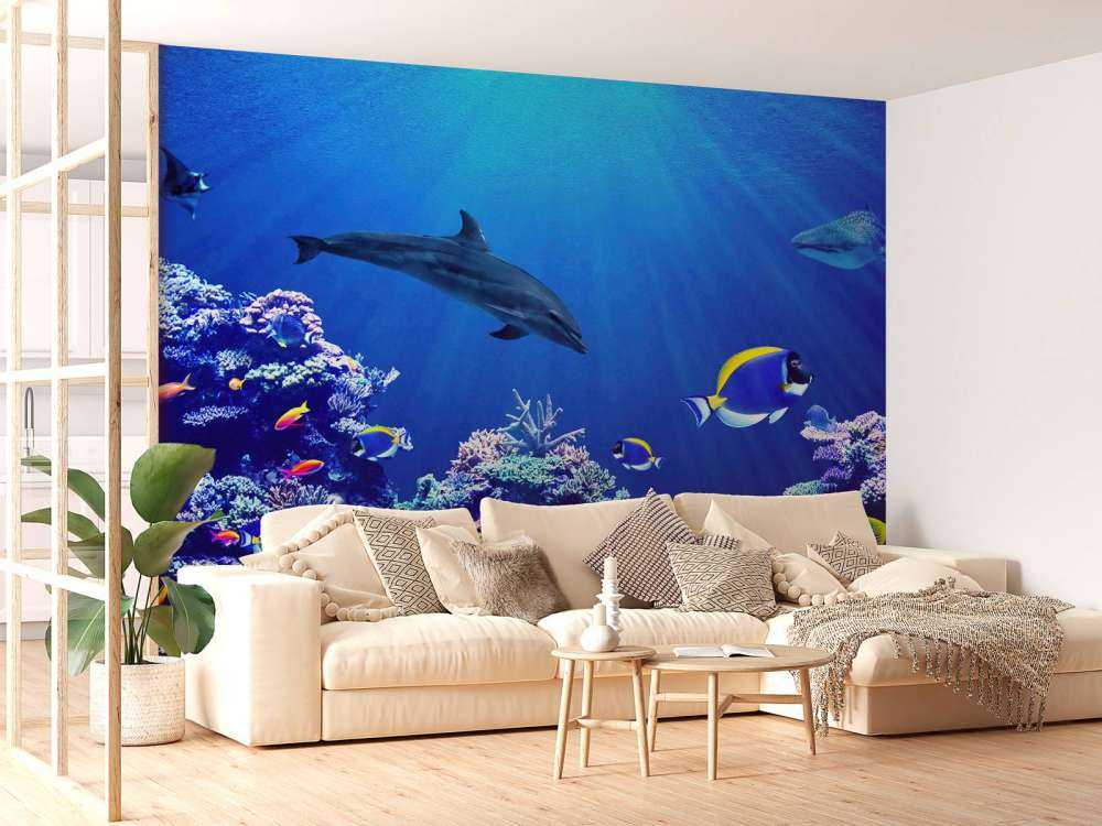 Underwater world blue