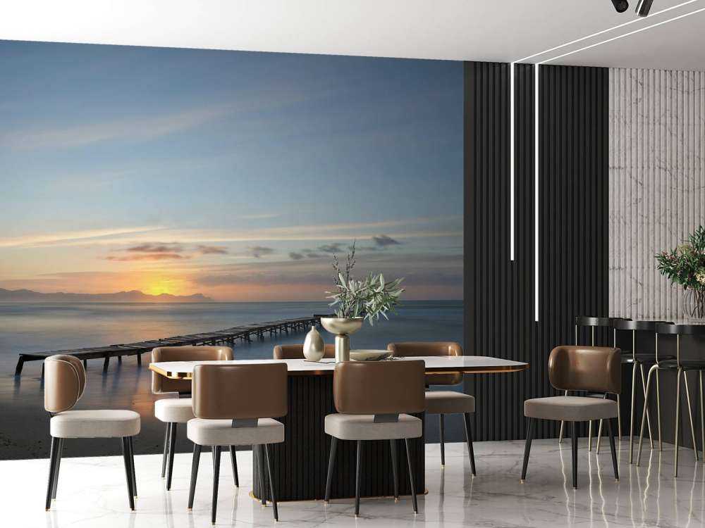 Scaffolding off the coast