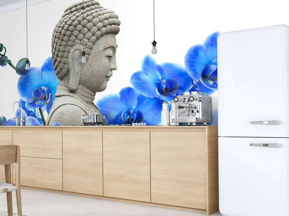 Buddha and orchid