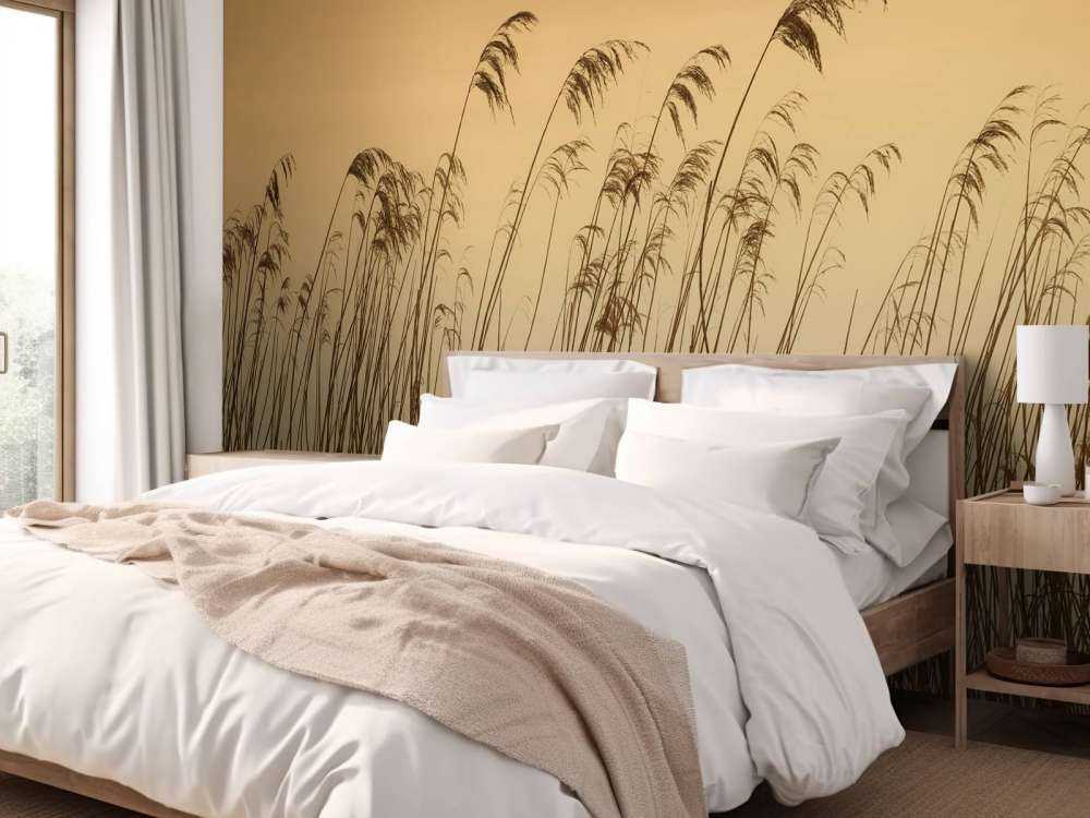 Reed along the waterfront