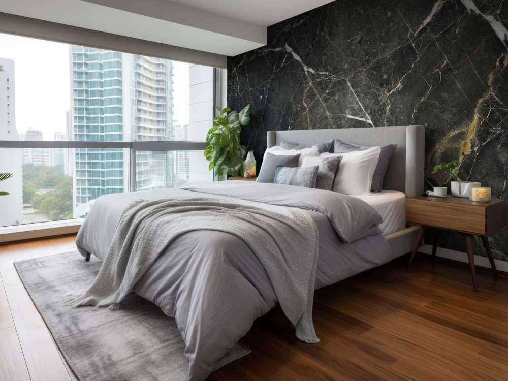 Marble with line structure