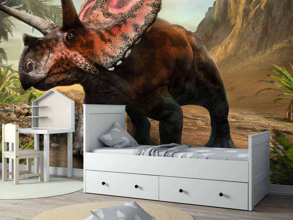 Torosaurus in the forest