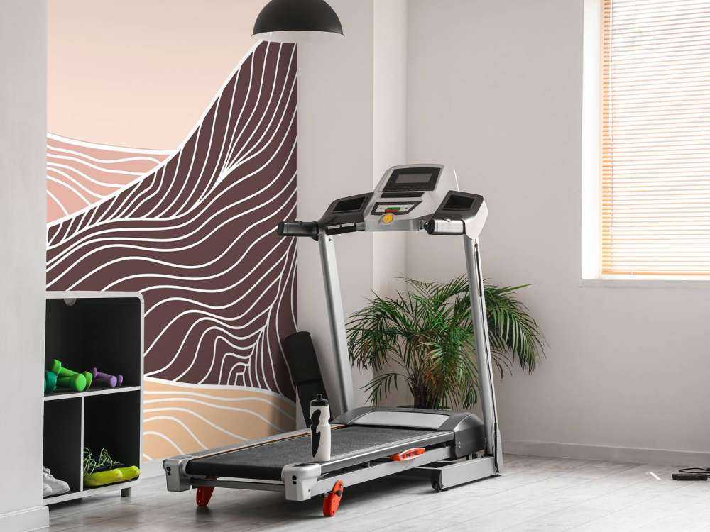 Colored lineart mountains