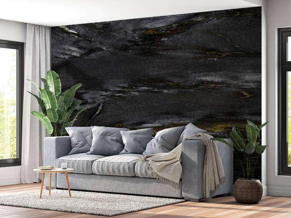 Dark marble with fine lines