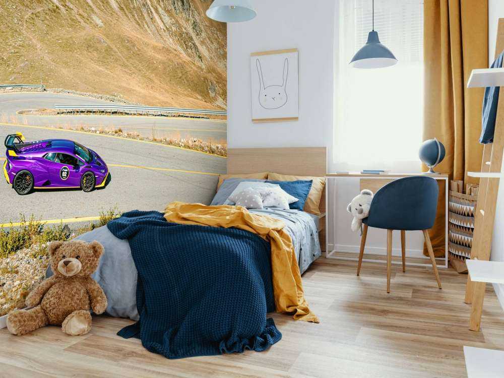 Lamborghini Huracán on mountain pass