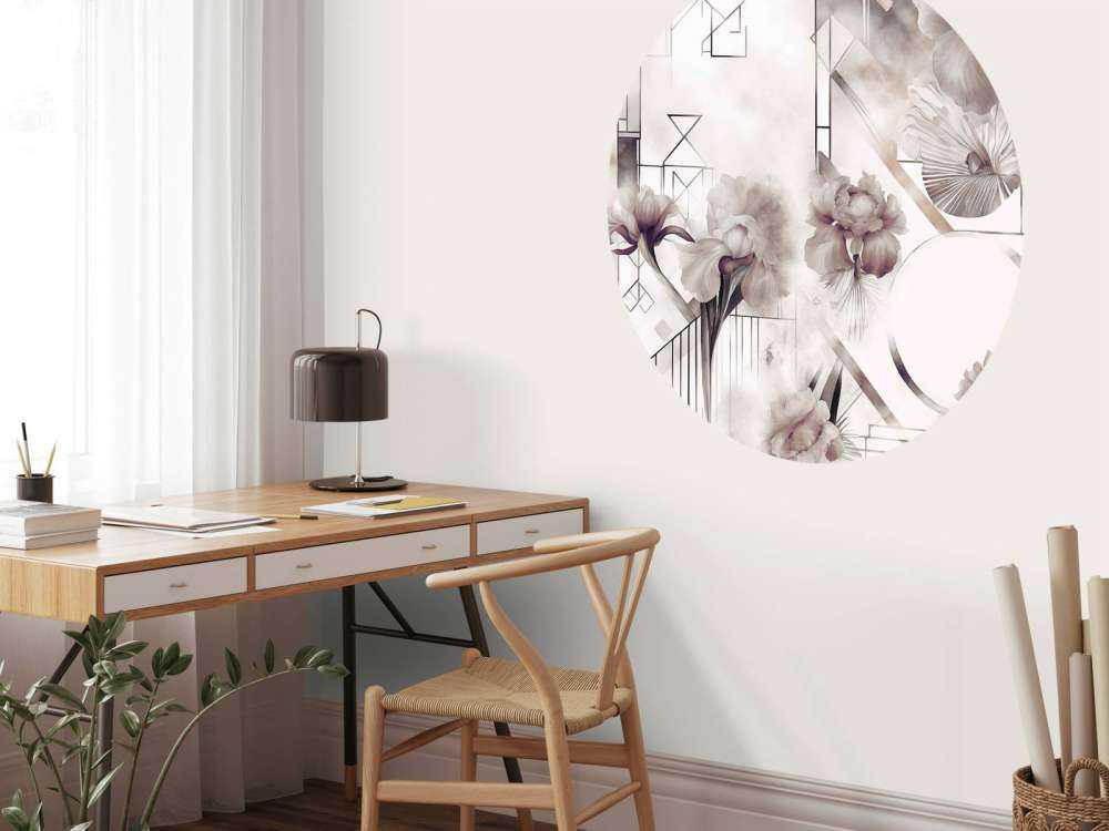 Watercolor Geometry Brown