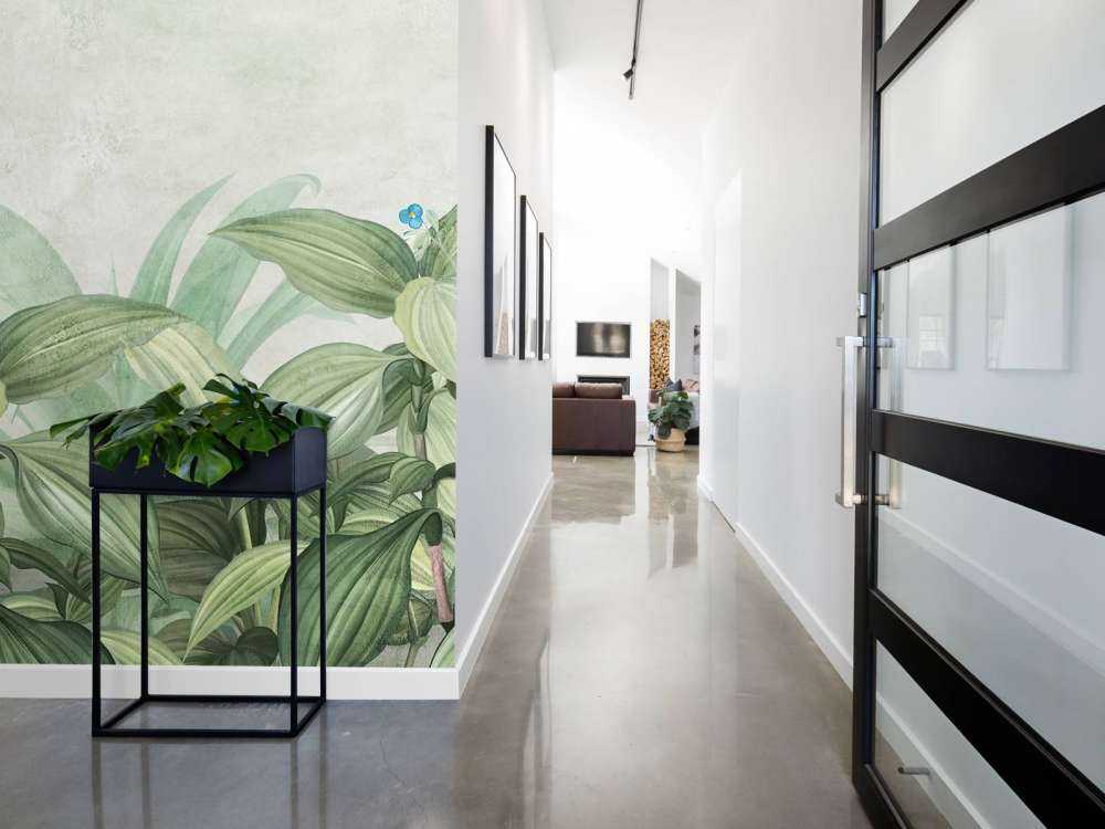 Motley grass with flowers